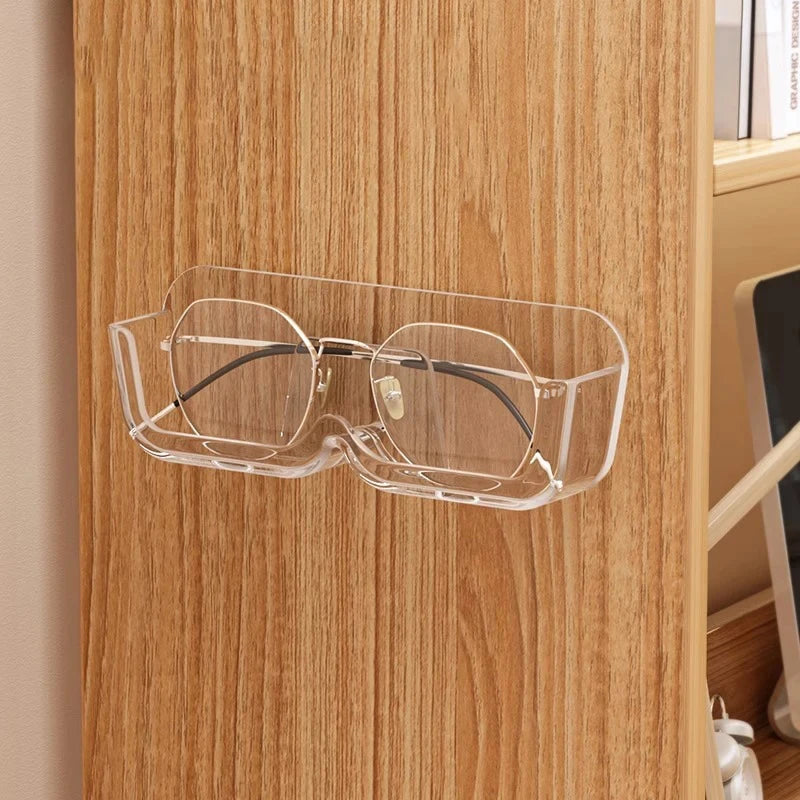 Wall-Mounted Glasses Display and Storage Rack