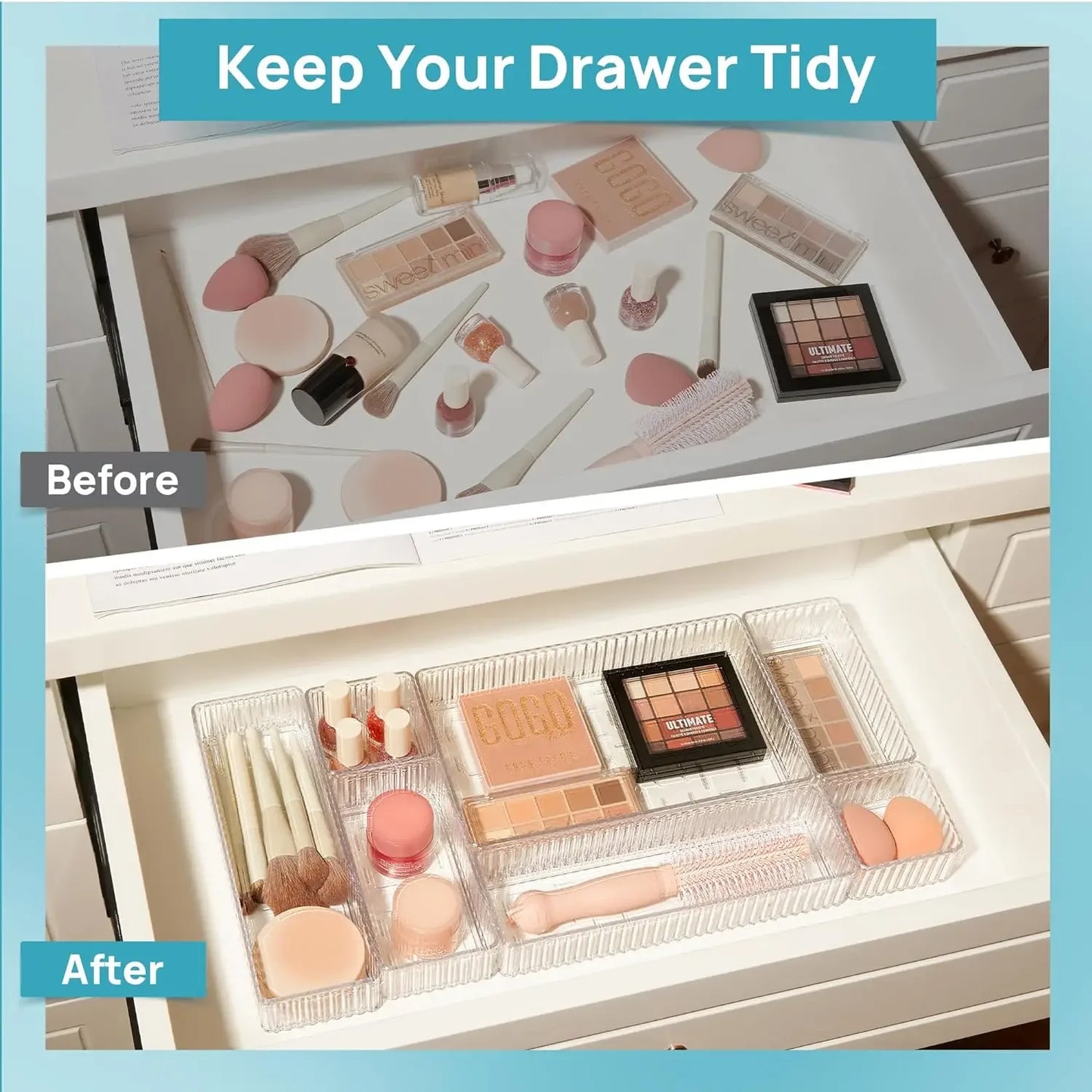 Desk Drawer Organizer Set