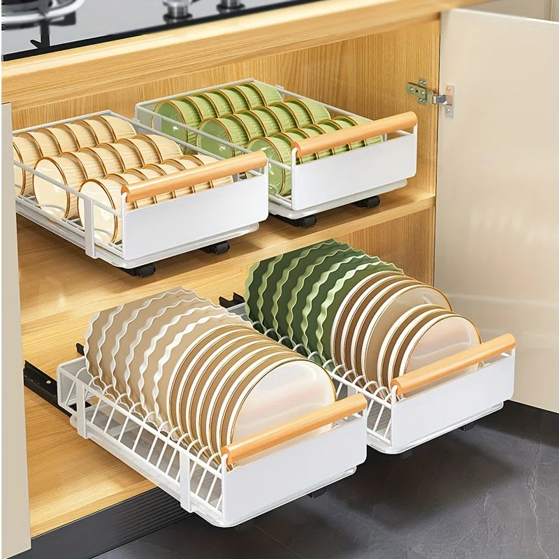 KIXOT Pull-Out Dish Rack