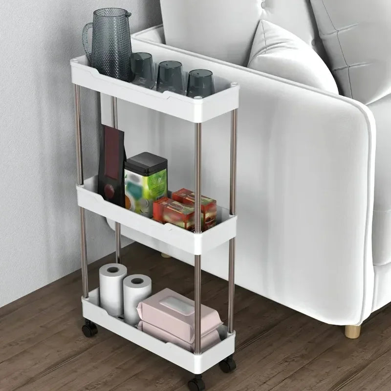 Slim Rolling Storage Cart
