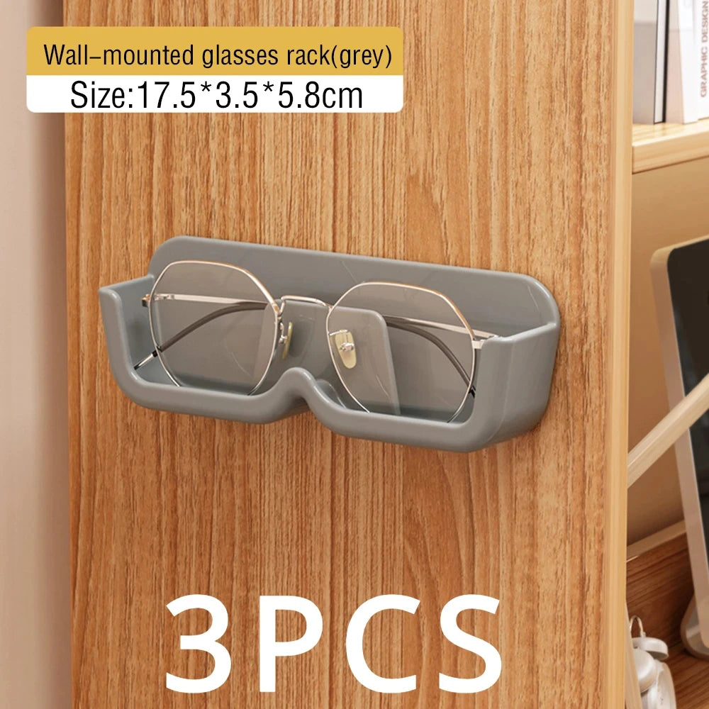 Wall-Mounted Glasses Display and Storage Rack