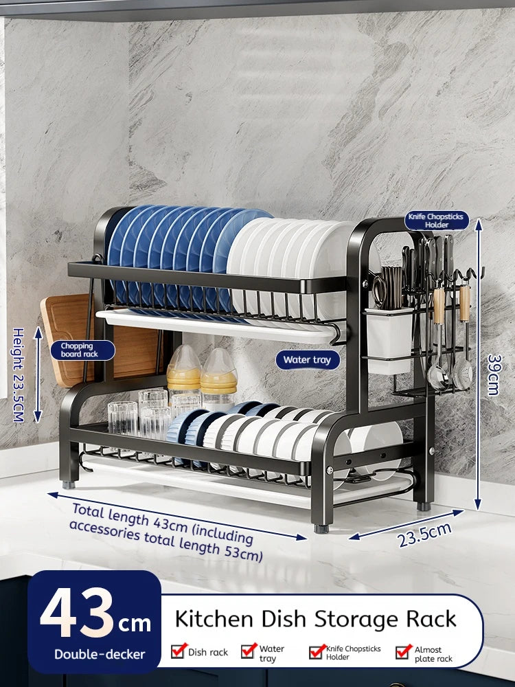 2-Tier Dish Drying Rack