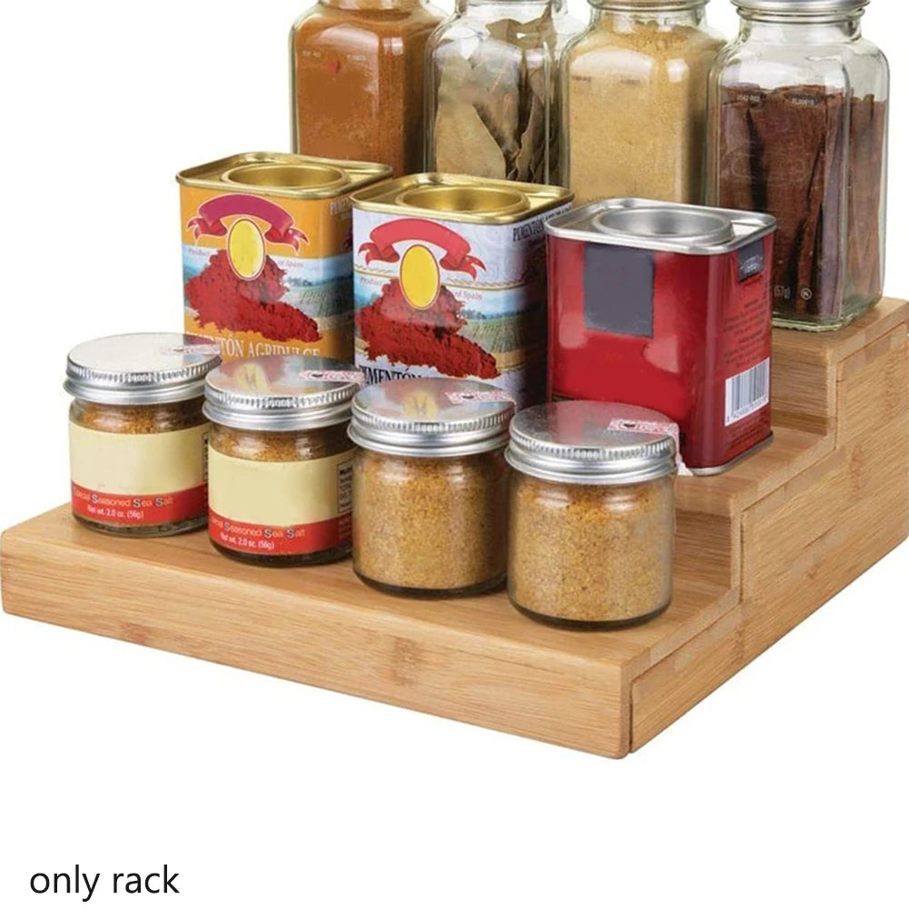 3-Tier Expandable Bamboo Rack