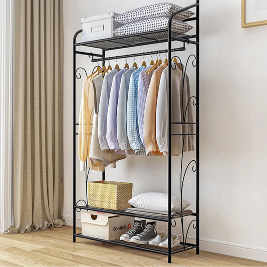 Heavy Duty Clothes Rack with Shelves
