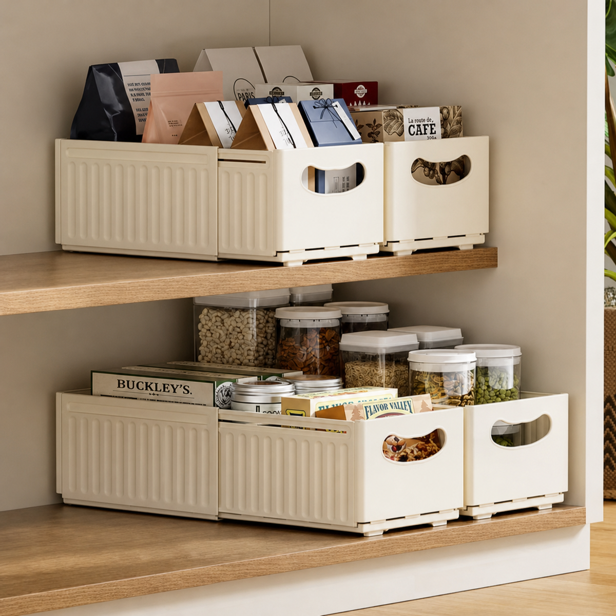 Adjustable Retractable Stackable Drawer Organiser