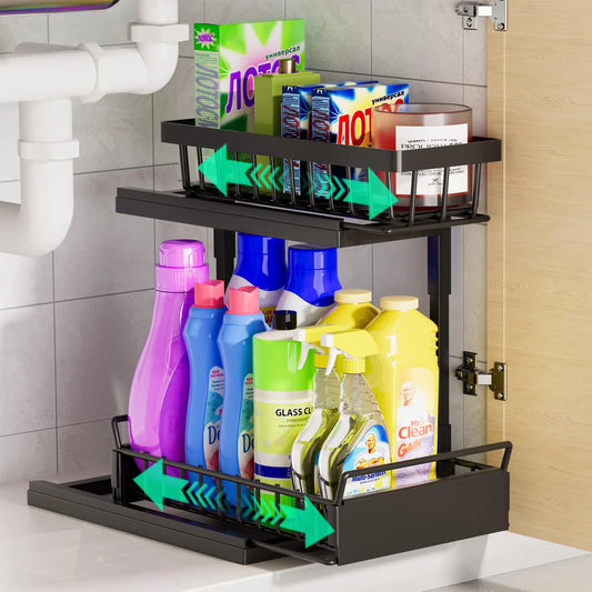 Slim 2-Tier Under-Sink Organizer