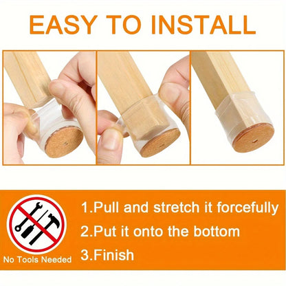 Silicone Chair Leg Protectors (24pcs)