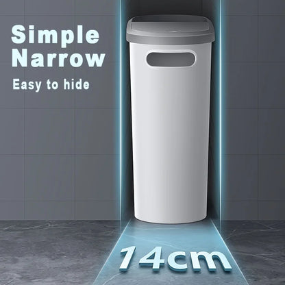10L Press-Type Trash Can with Lid