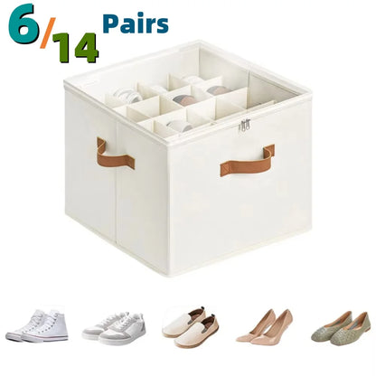 Fabric Shoe Organizer with Cover