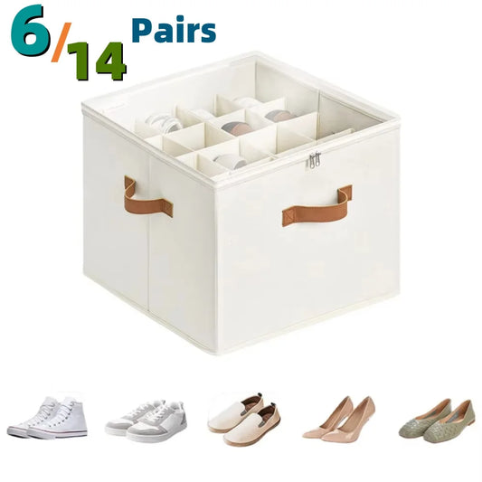 Fabric Shoe Organizer with Cover