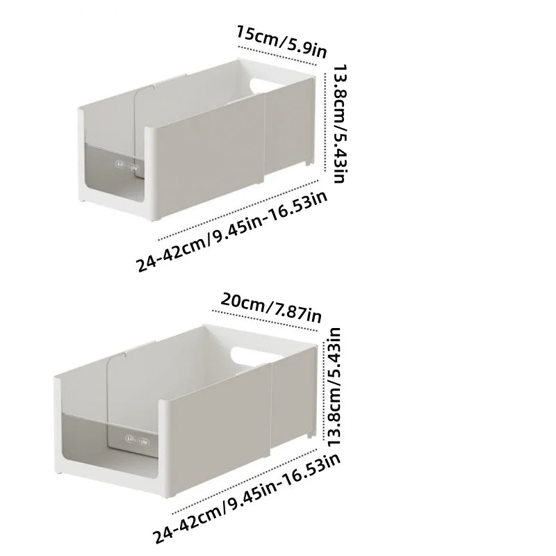 Transparent Cabinet Drawer-Style Storage Basket