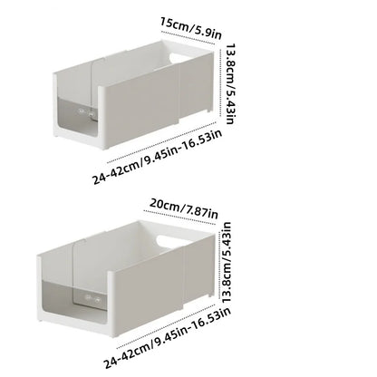 Transparent Cabinet Drawer-Style Storage Basket