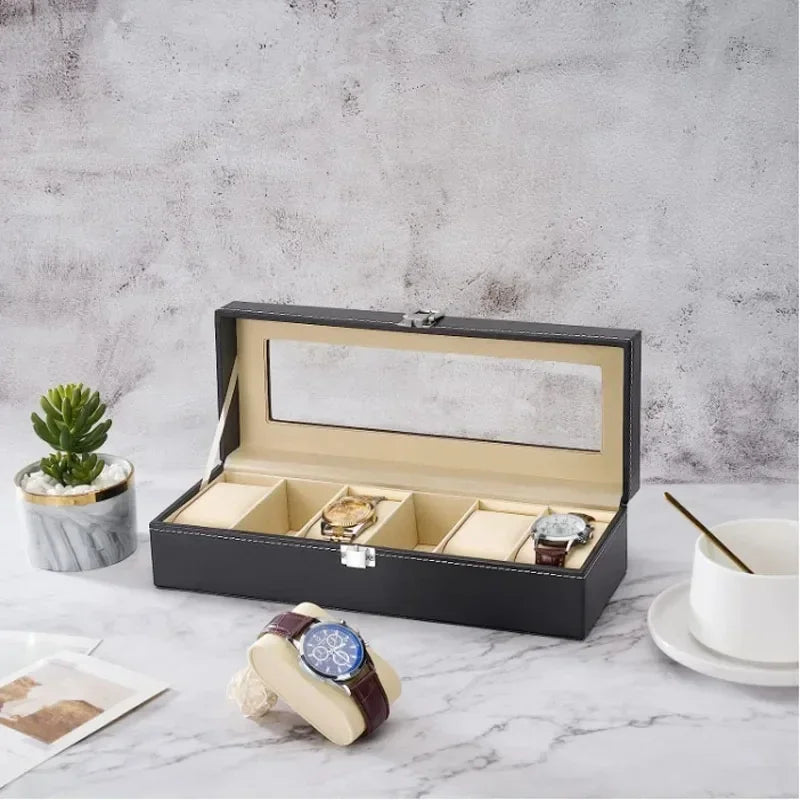 PU Leather Watch Display Box