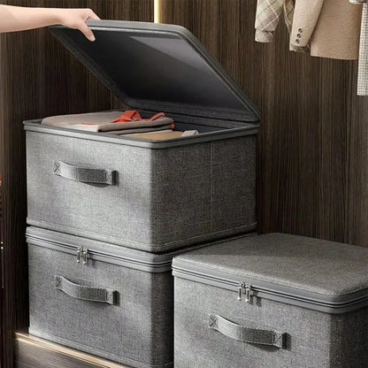 Foldable Stackable Fabric Wardrobe Storage Boxes