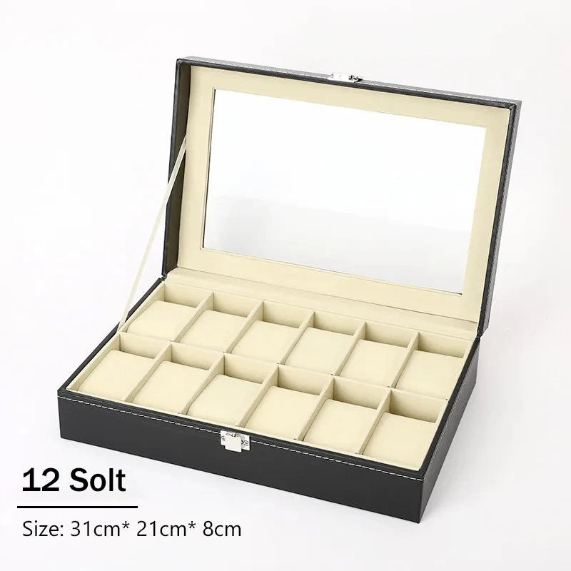 PU Leather Watch Display Box