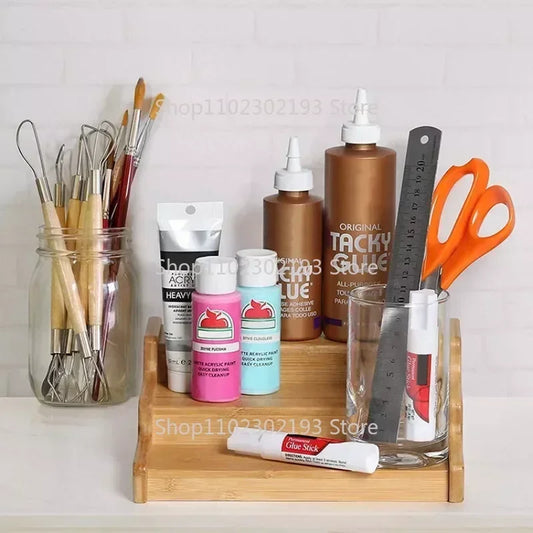 3-Tier Expandable Bamboo Organizer