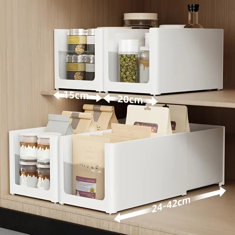Transparent Cabinet Drawer-Style Storage Basket