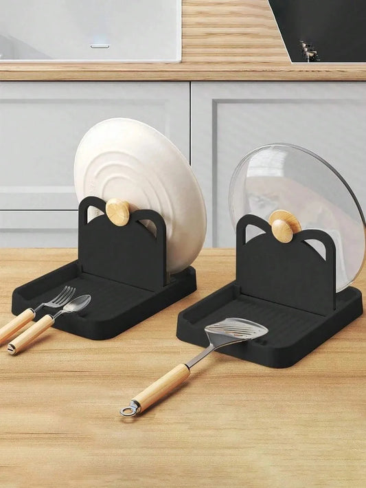 Wall-Mounted Pot Lid Rack