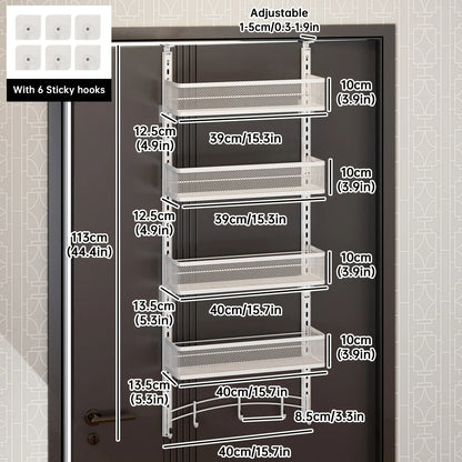 Over-the-Door Multi-Layer Bag and Hat Storage Rack