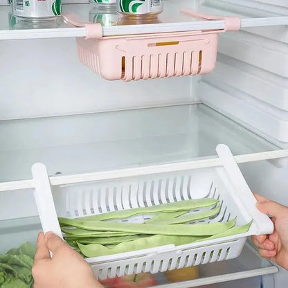 Flexible Expandable Fridge Drawer Basket