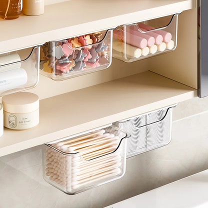 Transparent Suspended Under-Shelf Pull-Out Drawers