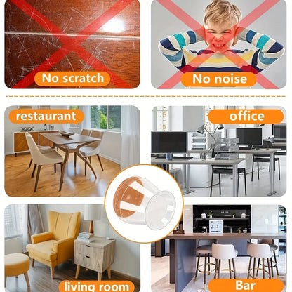 Silicone Chair Leg Protectors (24pcs)