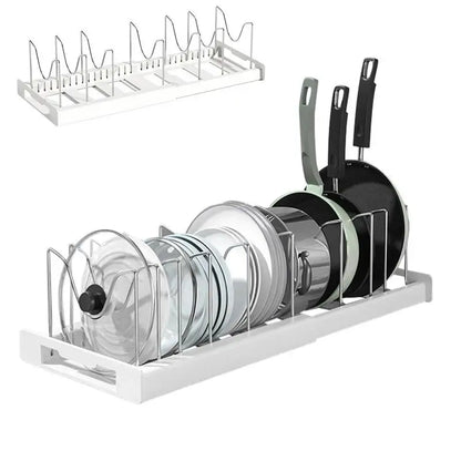 Expandable Pot & Pan Organizer Rack