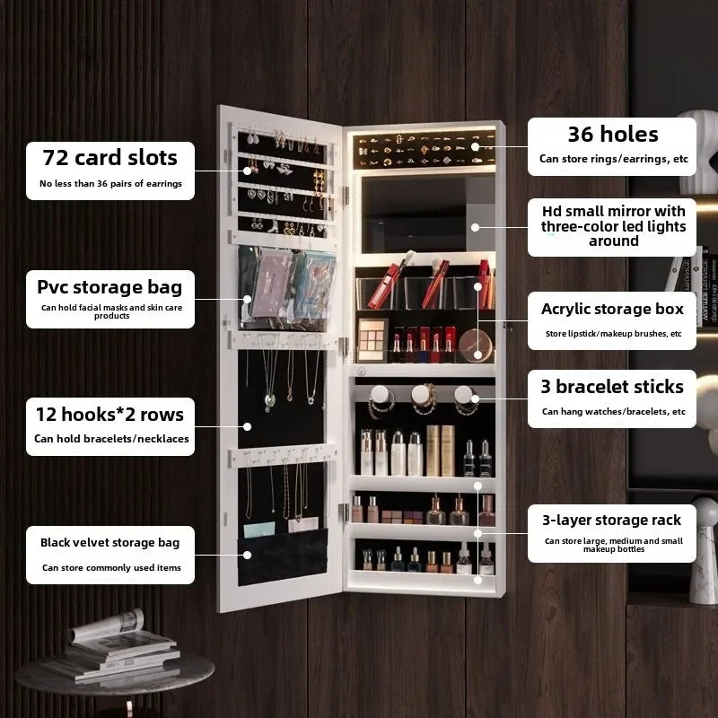 Mirrored Jewelry Cabinet