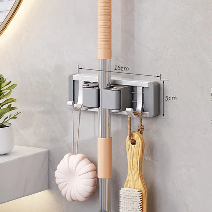 Wall-Mounted Mop & Broom Holder
