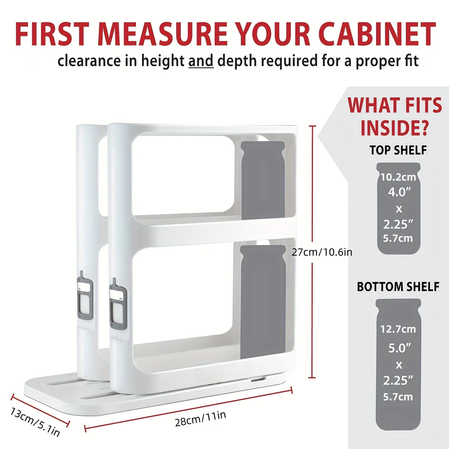 2-Tier Rotatable Storage Rack