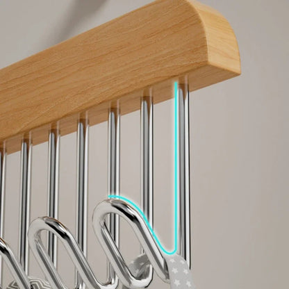 8 Hooks Multi-Functional Wooden Hanger