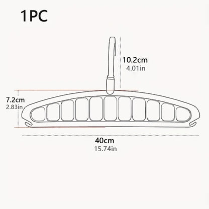 Folding Multi-Hole Clothes Hanger