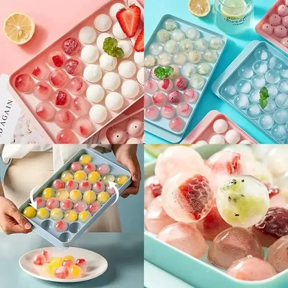 33-Grids Round Ice Ball Tray