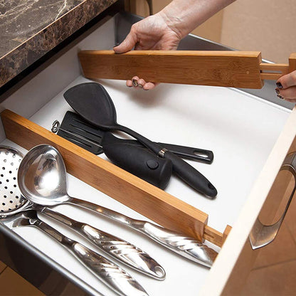 Adjustable Bamboo Drawer Dividers