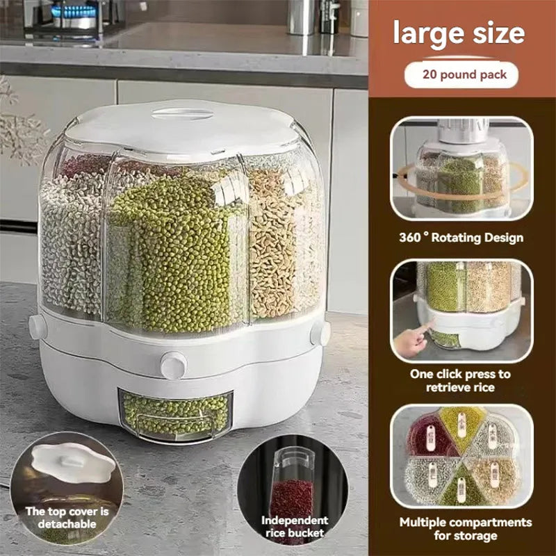 360° Rotating Rice Dispenser