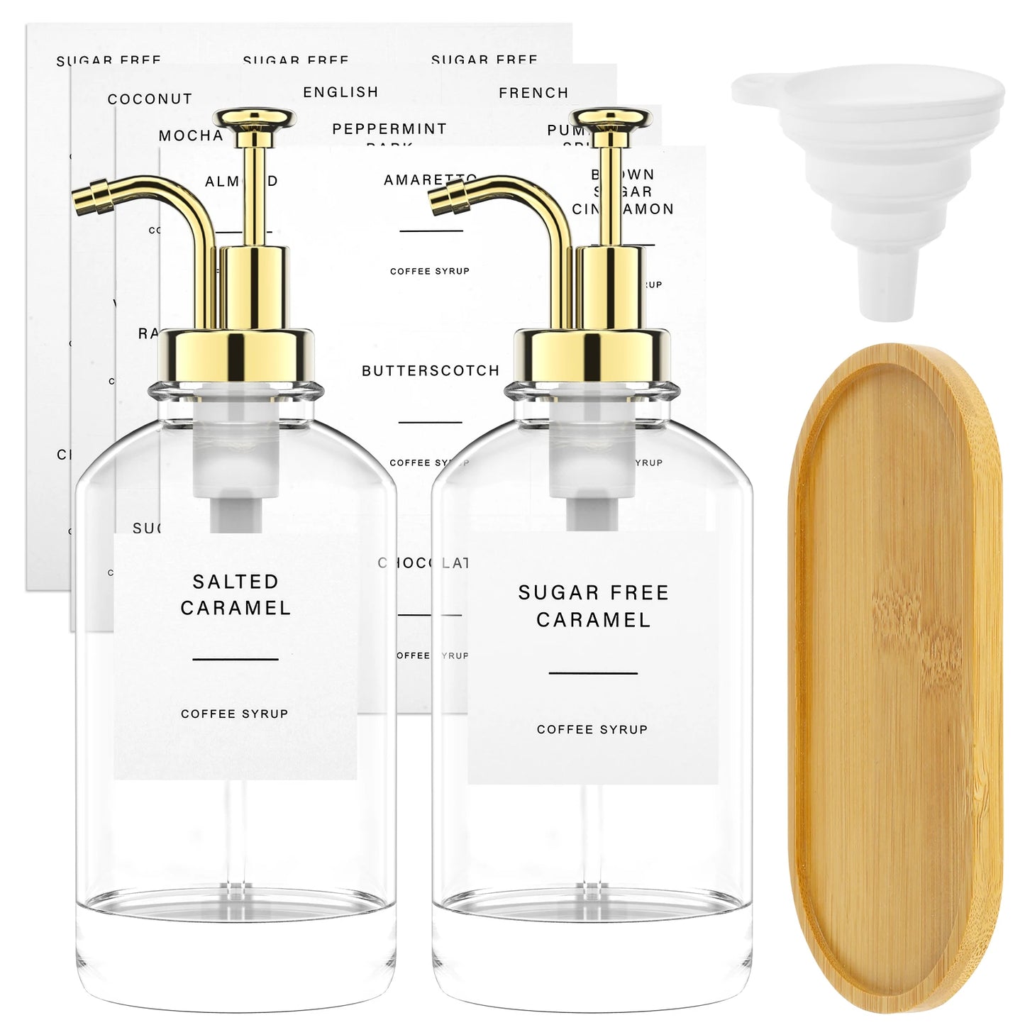 Coffee Syrup and OIl Dispenser Set (2pcs)