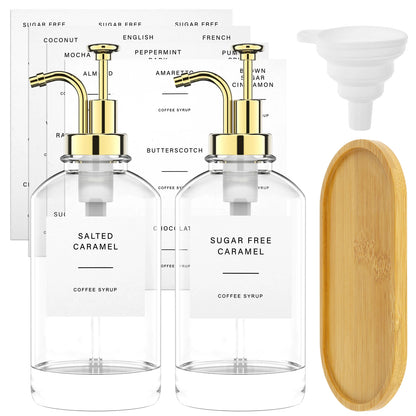 Coffee Syrup and OIl Dispenser Set (2pcs)