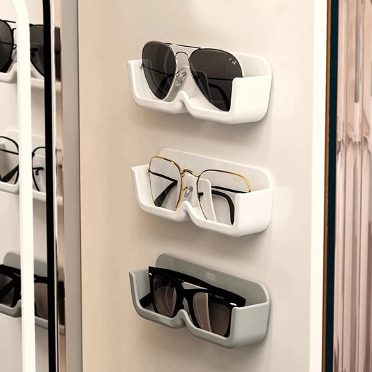 Wall-Mounted Glasses Display and Storage Rack