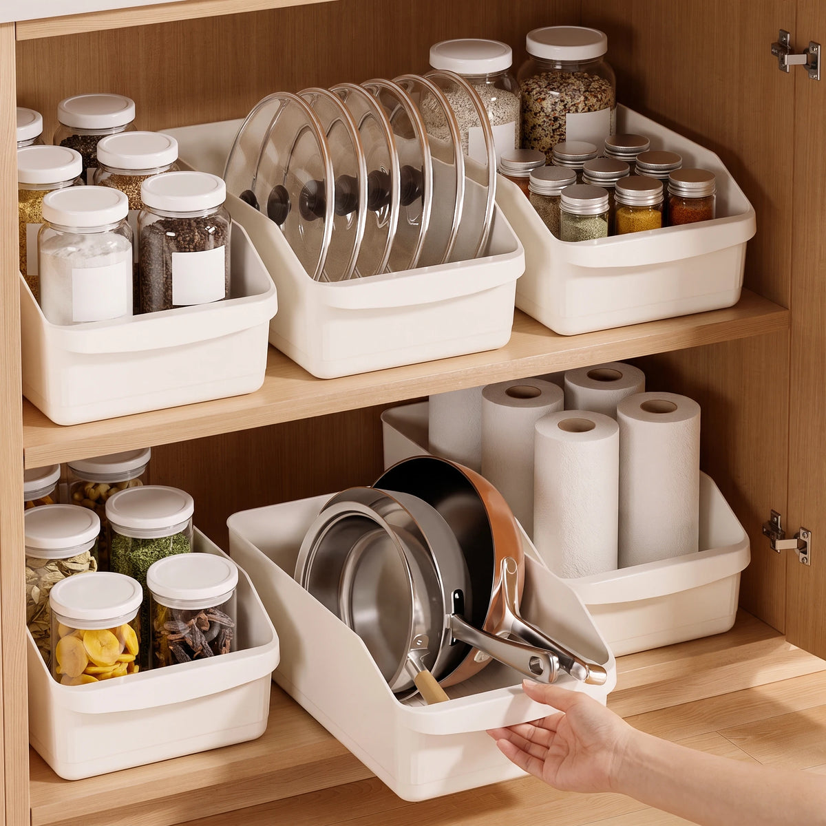Roll-Out Storage Bins with Wheels