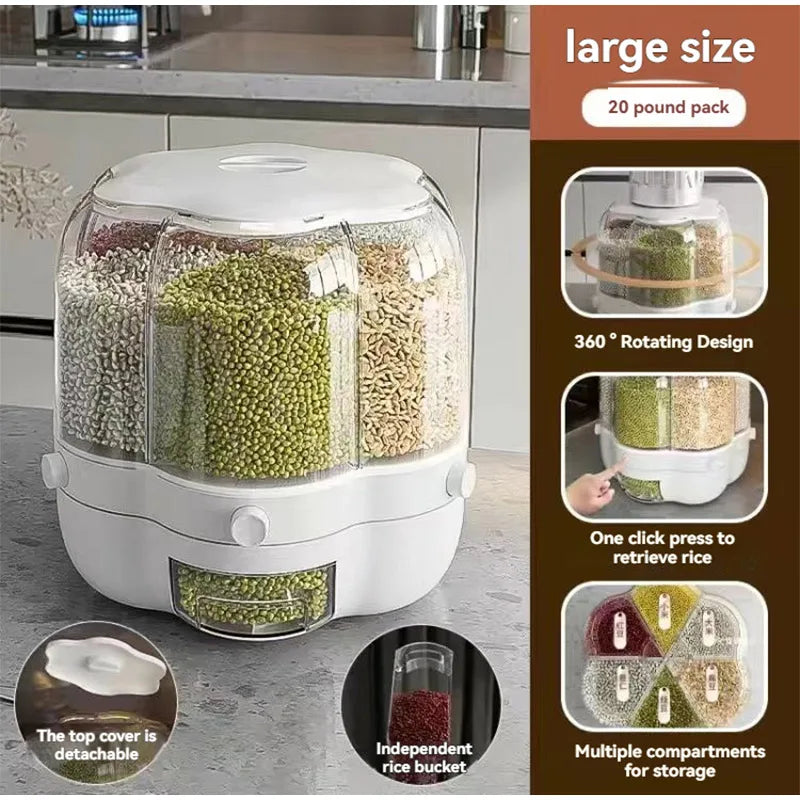 360° Rotating Rice Dispenser