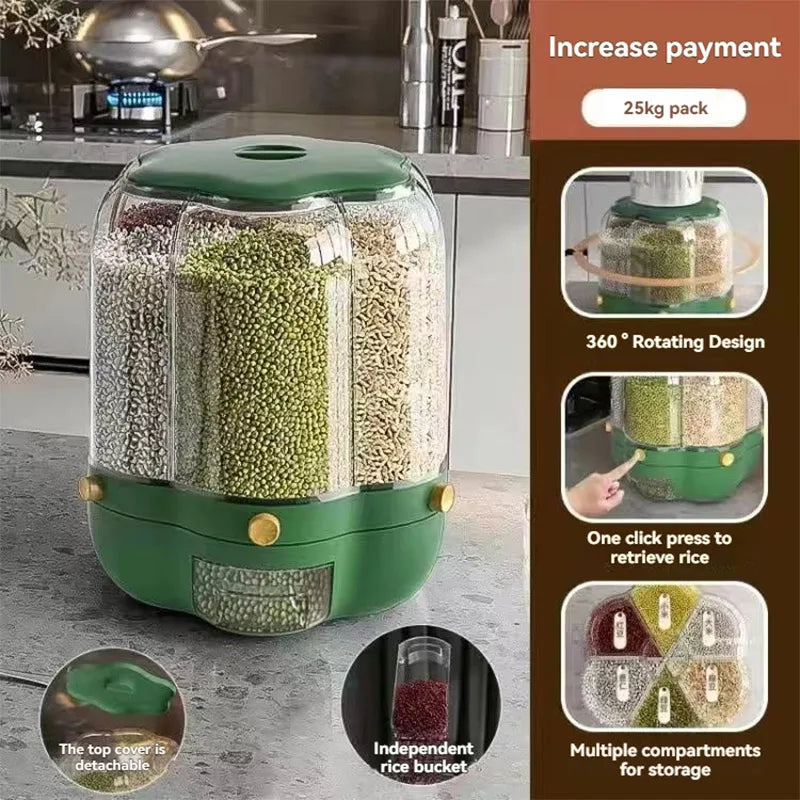 360° Rotating Rice Dispenser