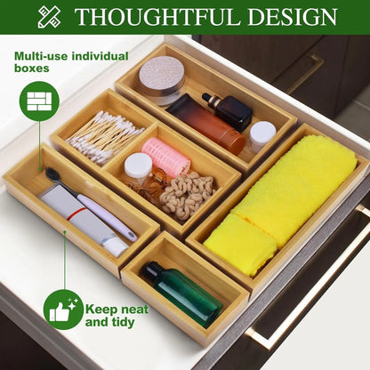 Bamboo Desktop Storage Box