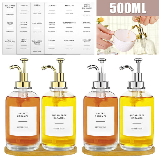 Coffee Syrup and OIl Dispenser Set (2pcs)