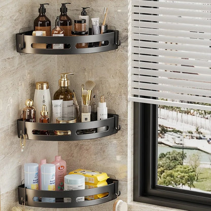 No-Punch Bathroom Shelf
