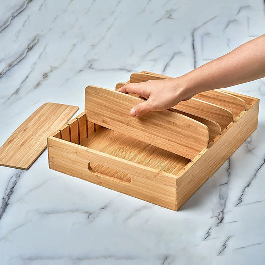 Bamboo Storage Organizer Box