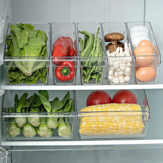 Clear Refrigerator Organizer Bin