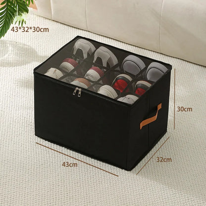 Fabric Shoe Organizer with Cover