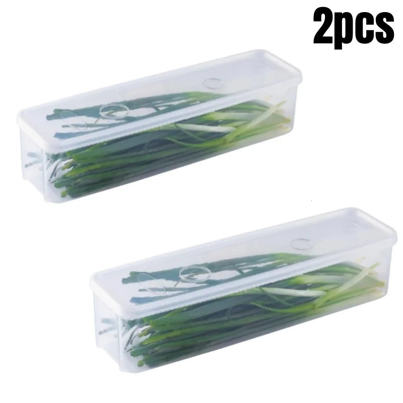Lidded Fridge Storage Boxes for Herbs and Vegetables