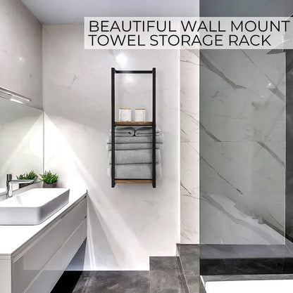 Modern and Stylish 2-Tier Towel Rack