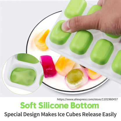 Silicone Ice Cube Mold with Lid